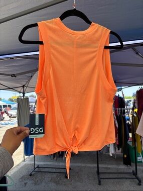 DSG Women’s Orange Tie-Back Sleeveless Tank
